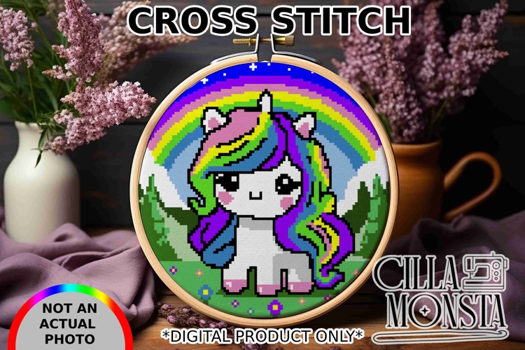 Unicorn Graph Cross Stitch