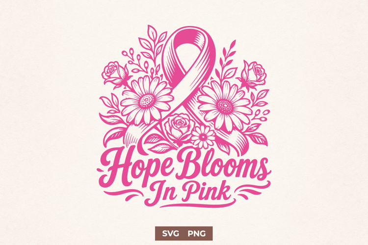Pink Ribbon Svg Image 5