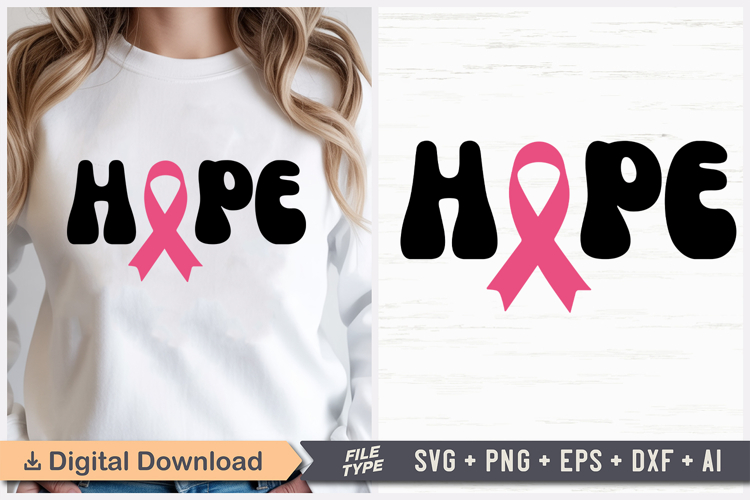 Hope SVG | Breast Cancer Awareness SVG