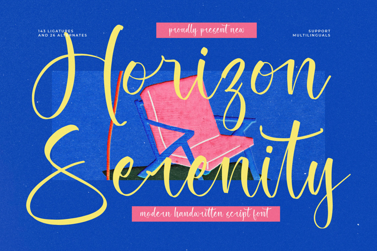 Horizon Serenity - Modern Handwritten Script Font