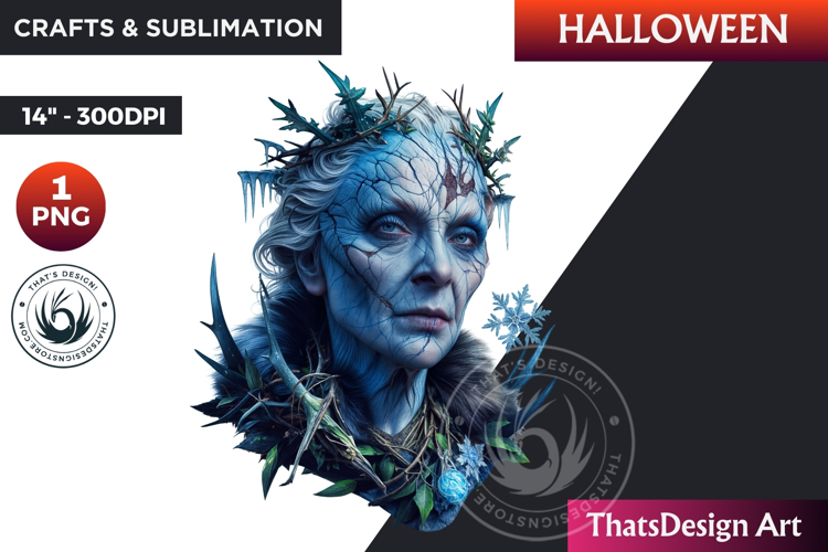 Horrific Halloween Witch Clipart, spooky Bad witch PNG