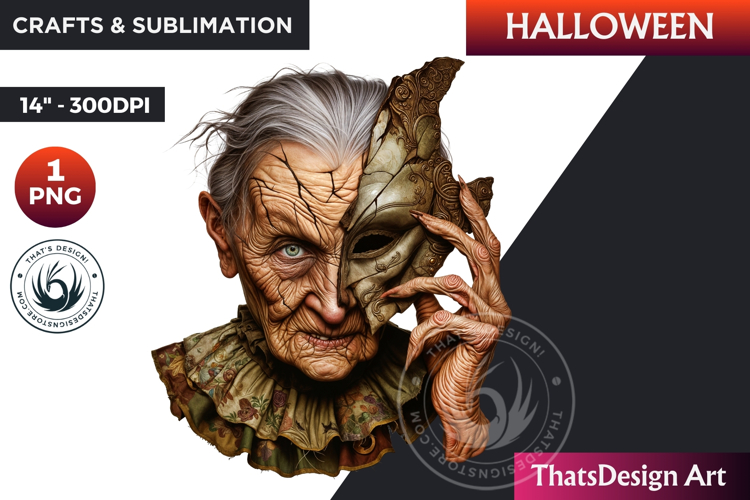Horrific Halloween Witch Clipart, spooky Bad witch PNG