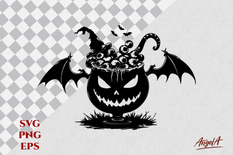 Jack o lantern face SVG Halloween horror treats
