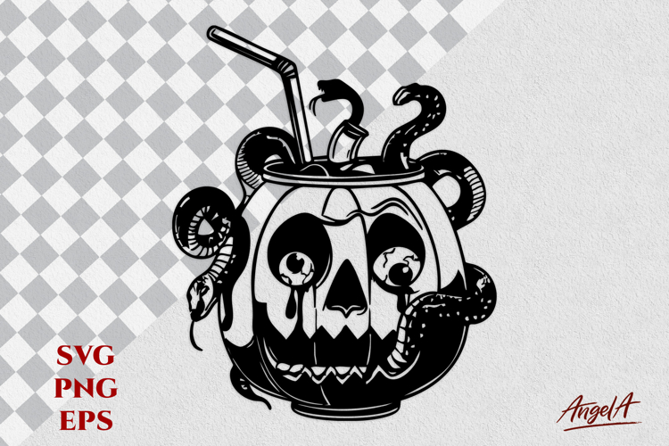 Scary Pumpkin Face SVGs Image 8