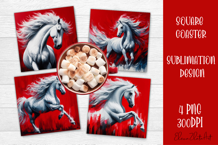 Cute hors Coaster Design, Hors Coaster Sublimation