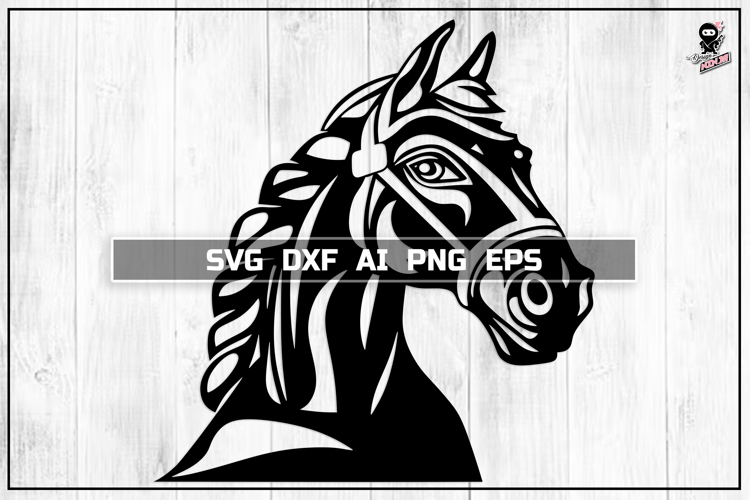 Horse SVG, Farm Animal Portrait Cut File