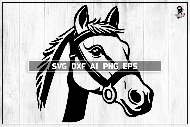 Horse SVG, Farm Animal Portrait Cut File