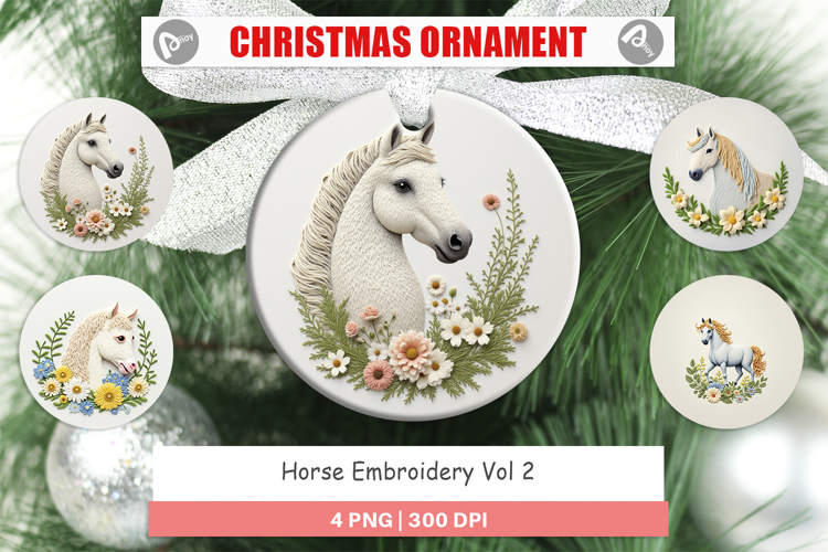 Ornament Horse Embroidery