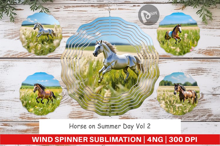 Wind Spinner Horse on Summer Day