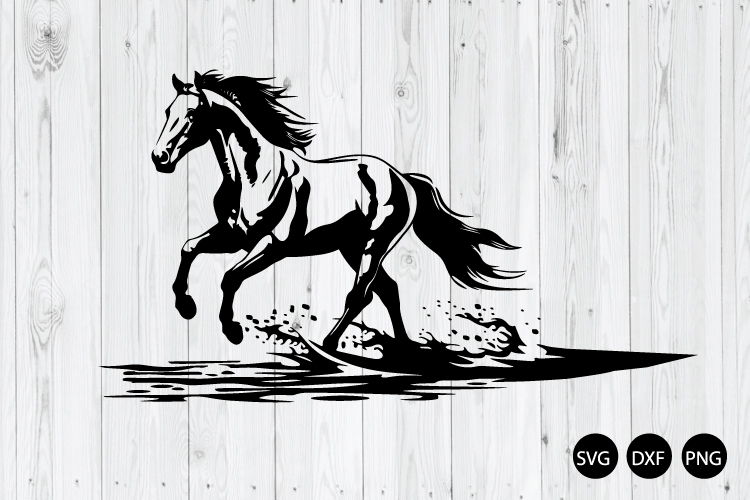 Horse Running Silhouette Image 18