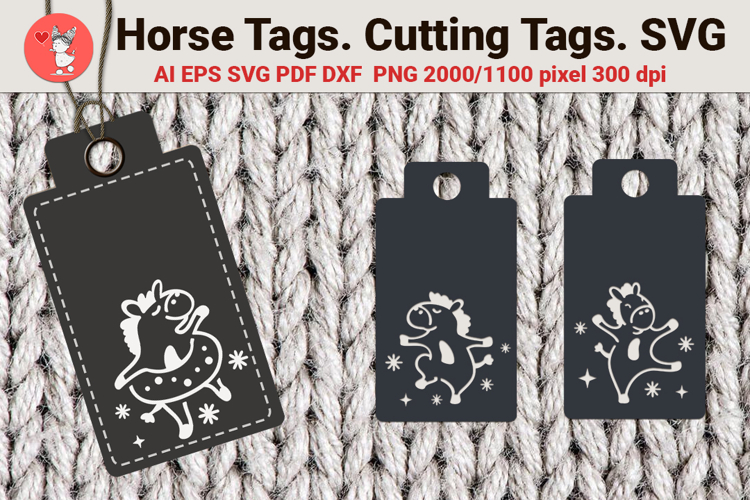 Horse Tags. Cutting Tags. SVG
