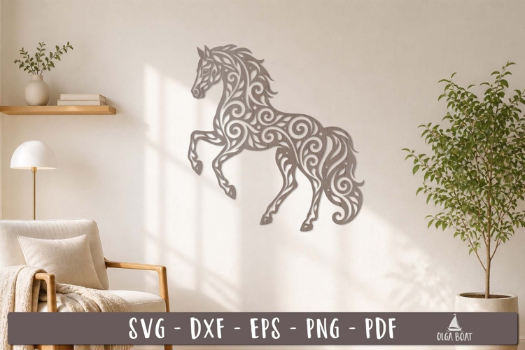 Horse Wall Decor SVG Laser Cut design