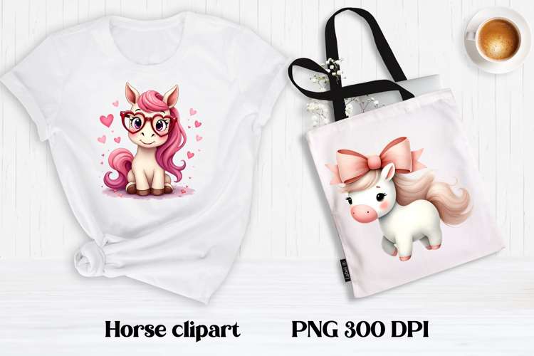 Cute horse clipart | Farm animal sublimation | Horse PNG