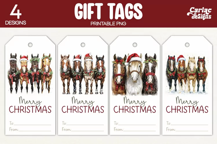 Christmas Gift Tags, Merry Christmas Printable Tags