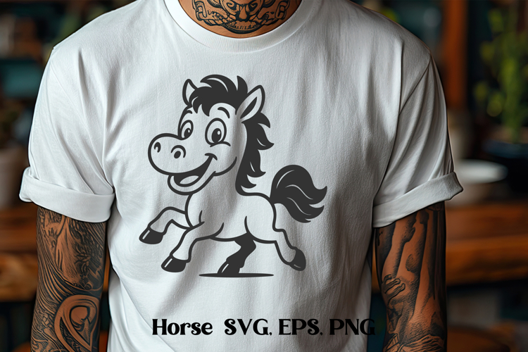 Funny horse SVG | Animal SVG | Horse silhouette