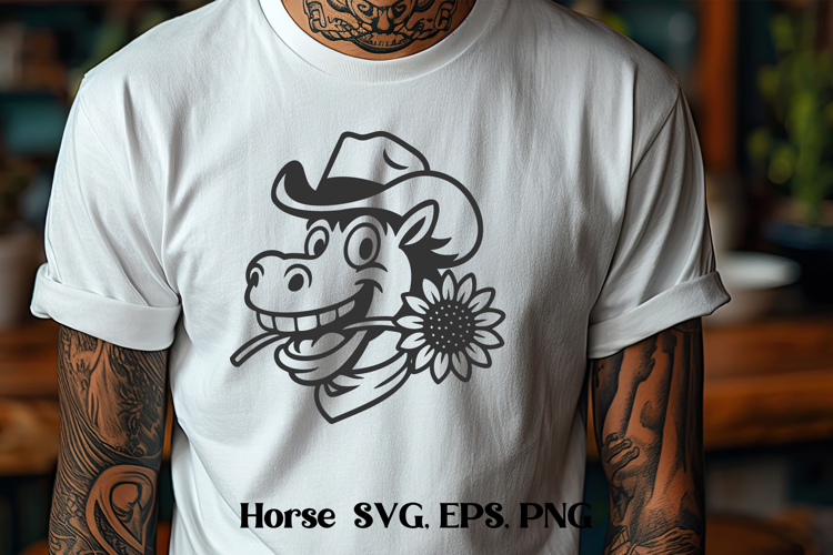 Funny horse SVG | Animal SVG | Horse silhouette