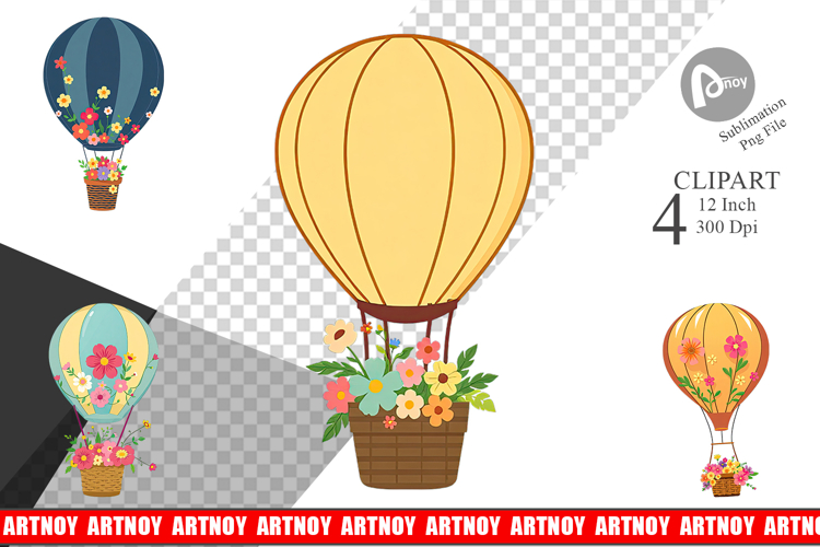 Hot Air Balloon Png Image 3