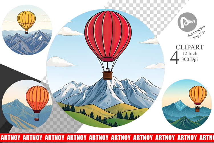 Hot Air Balloon Png Image 14
