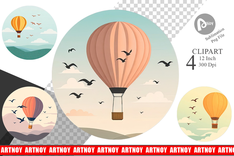 Hot Air Balloon Png Image 12
