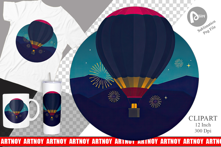 Hot Air Balloon Png Image 12