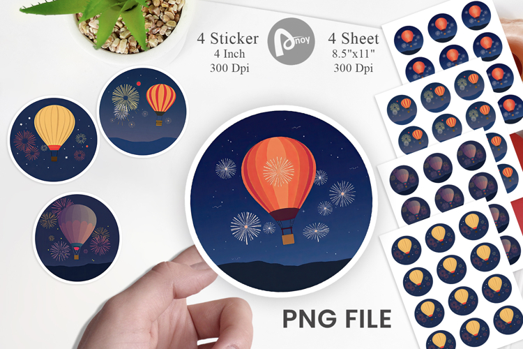 Hot Air Balloon Png Image 12