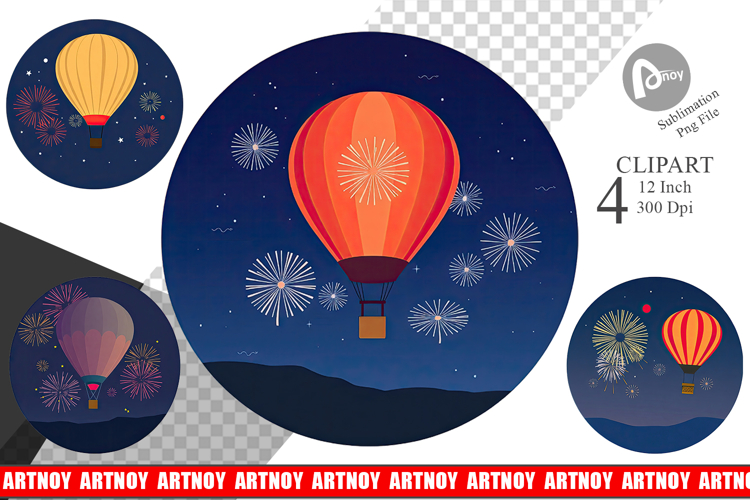 Hot Air Balloon Png Image 6