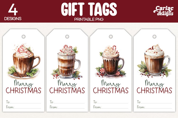 hot chocolate gift tag