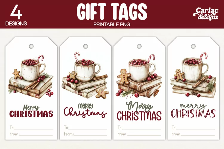 Christmas Gift Tags, Merry Christmas Printable Tags
