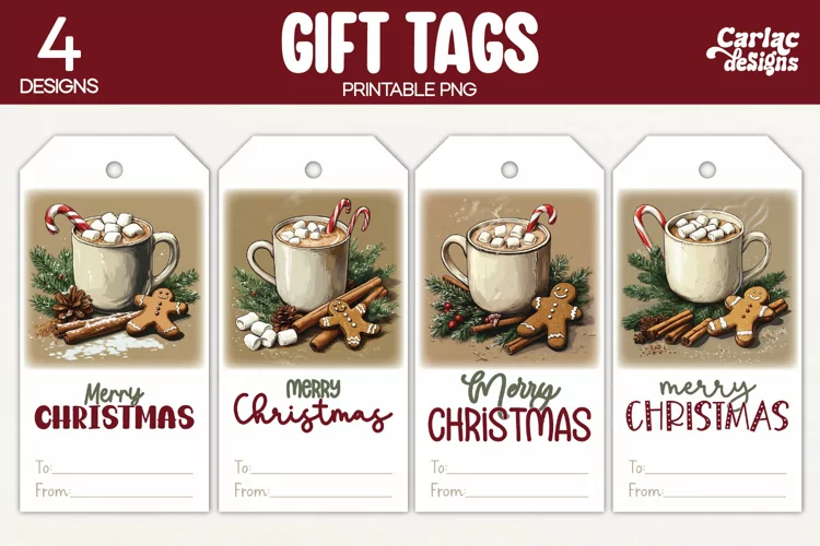 Christmas Gift Tags, Merry Christmas Printable Tags