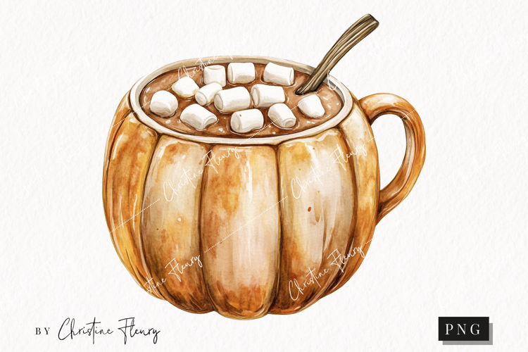 Cozy Halloween Pumpkin Mug | Halloween PNG