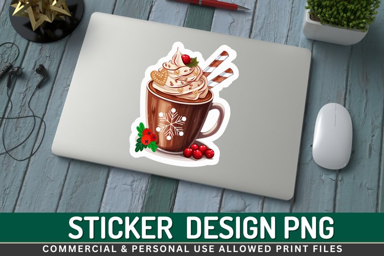 Hot chocolate whipped Stickers PNG