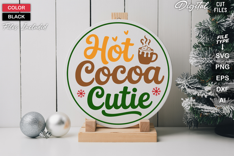 Round Christmas Svg Image 9