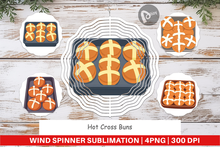 Wind Spinner Hot Cross Buns