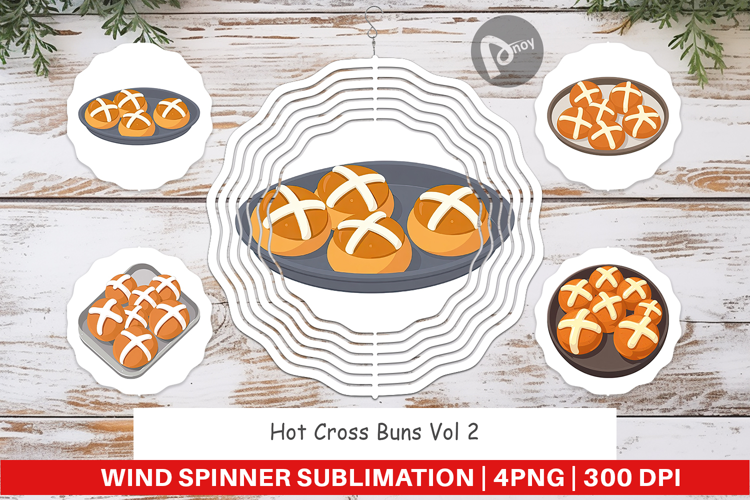 Wind Spinner Hot Cross Buns