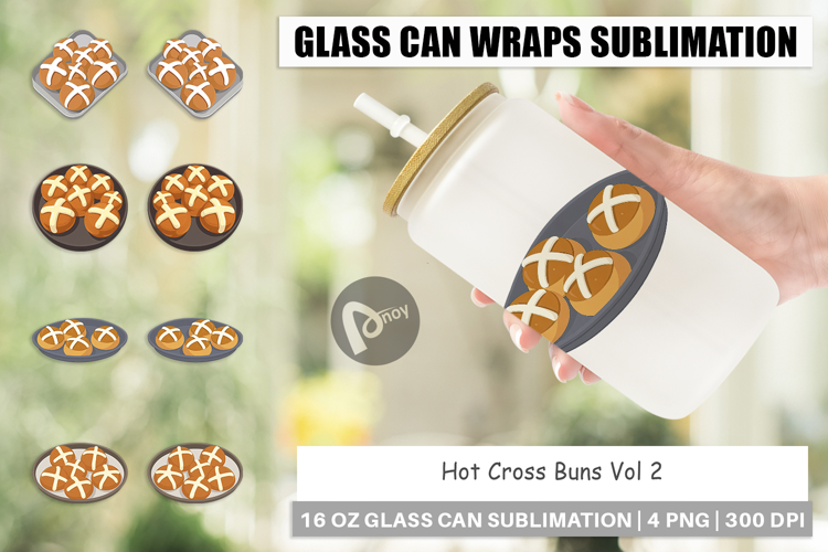 Glass Can Hot Cross Buns