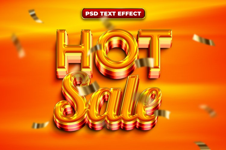 hot sale,flash sale banner template editable text effect