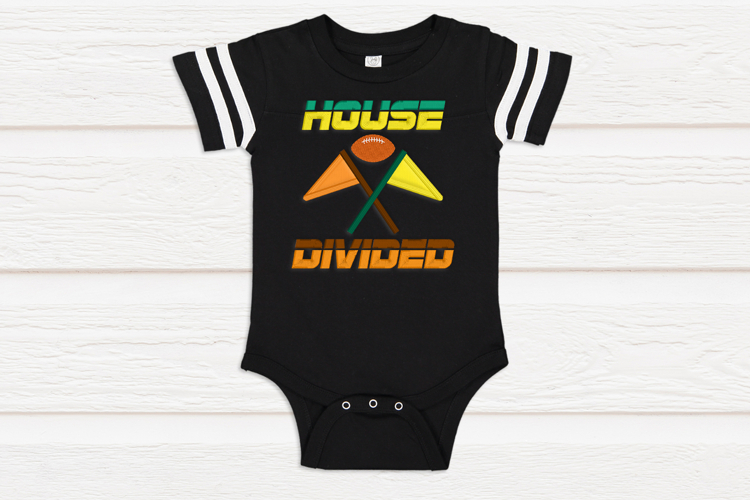 Football House Divided Applique Embroidery File
