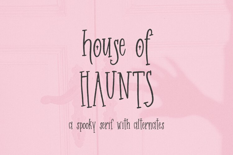 House of Haunts Serif Font, Halloween Font example image 1