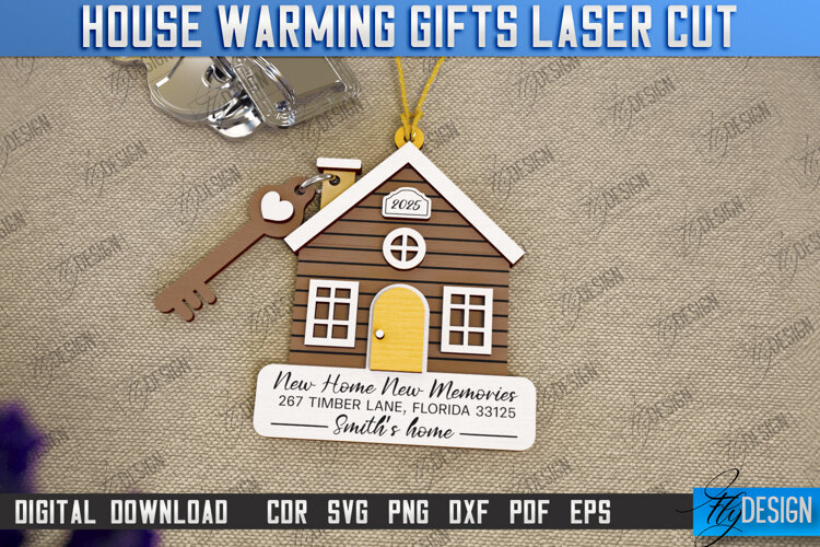 Personalized Housewarming Gift Laser Cut | Realtor's Gift example image 1