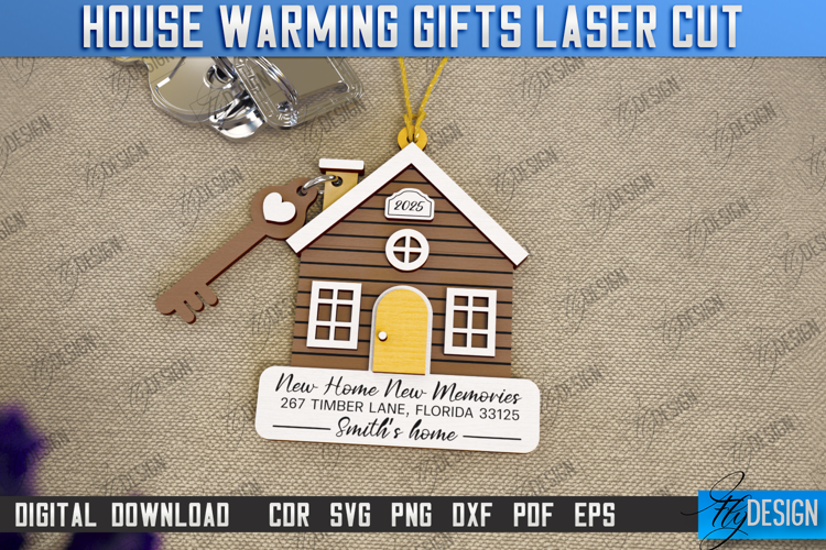 Personalized Housewarming Gift Laser Cut | Realtor's Gift