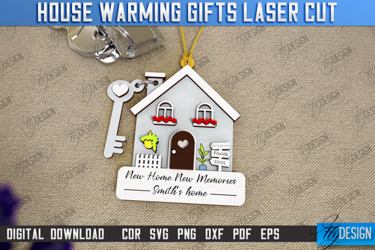 Personalized Housewarming Gift Laser Cut | Realtor's Gift