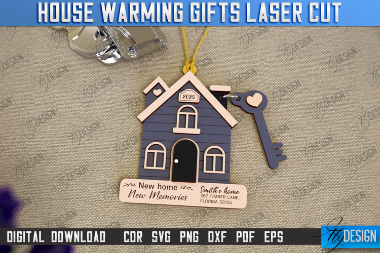 Personalized Housewarming Gift Laser Cut | Realtor's Gift