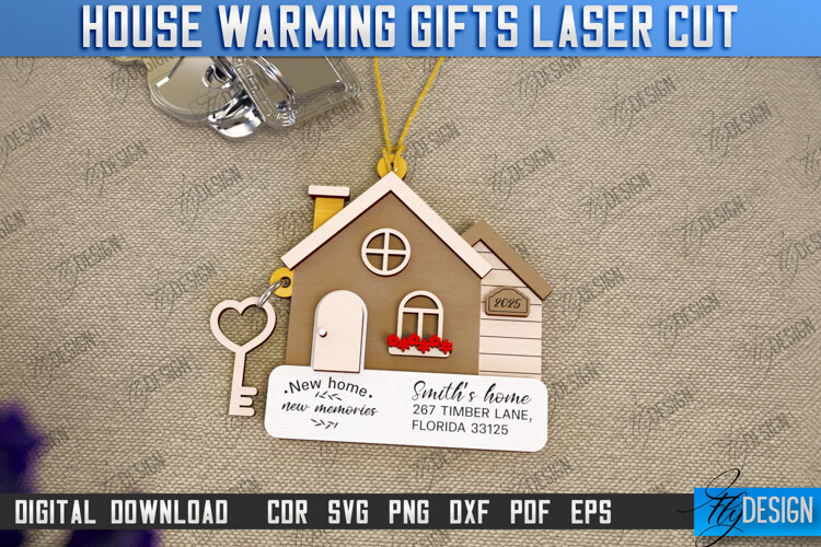 Personalized Housewarming Gift Laser Cut | Realtor's Gift example image 1