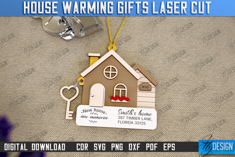 Personalized Housewarming Gift Laser Cut | Realtor's Gift