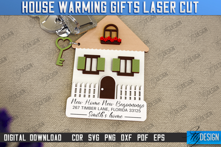 Personalized Housewarming Gift Laser Cut | Realtor's Gift