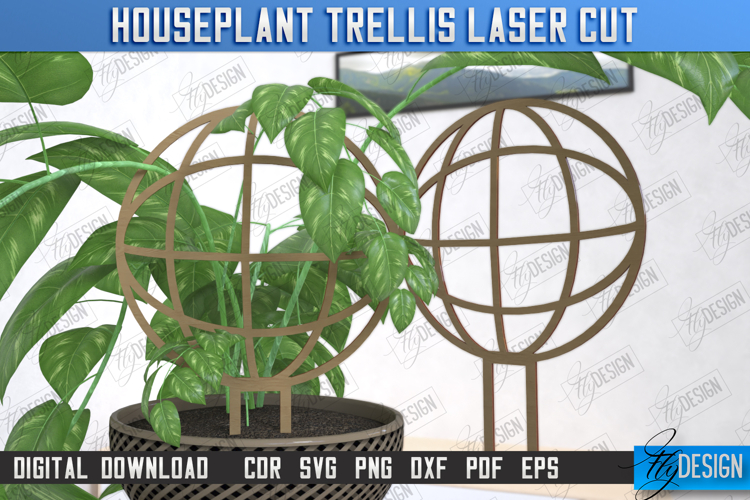 Houseplant Trellis Laser Cut | Plant Trellis | Lawn Trellis