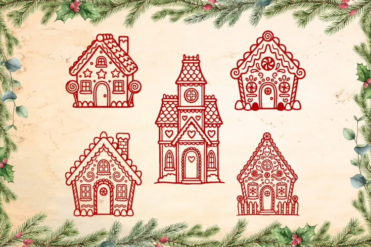 Gingerbread Houses SVG collection