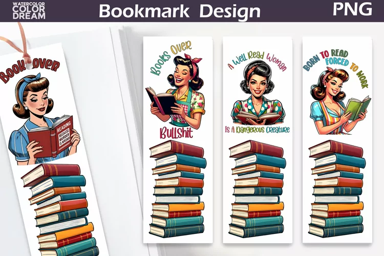 Funny Housewife Books Bookmark | Book Lover Bookmark