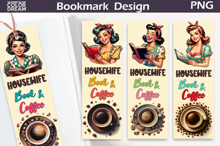Housewife Books Coffee Bookmark | Book Lover Bookmark