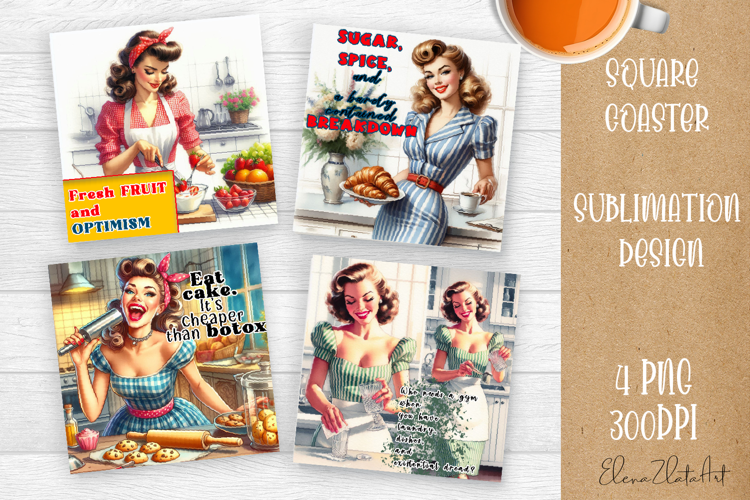 Pin Up Girl Coaster - Sarcastic Quote Coaster